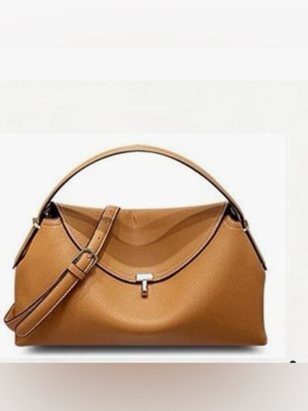 NEW Geniun Leather Shoulder Strap gold tone hardware, top carry handle